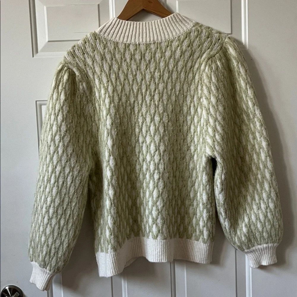ASOS Diamond Patterned Bulb Sleeved Sweater - Picture 6 of 7